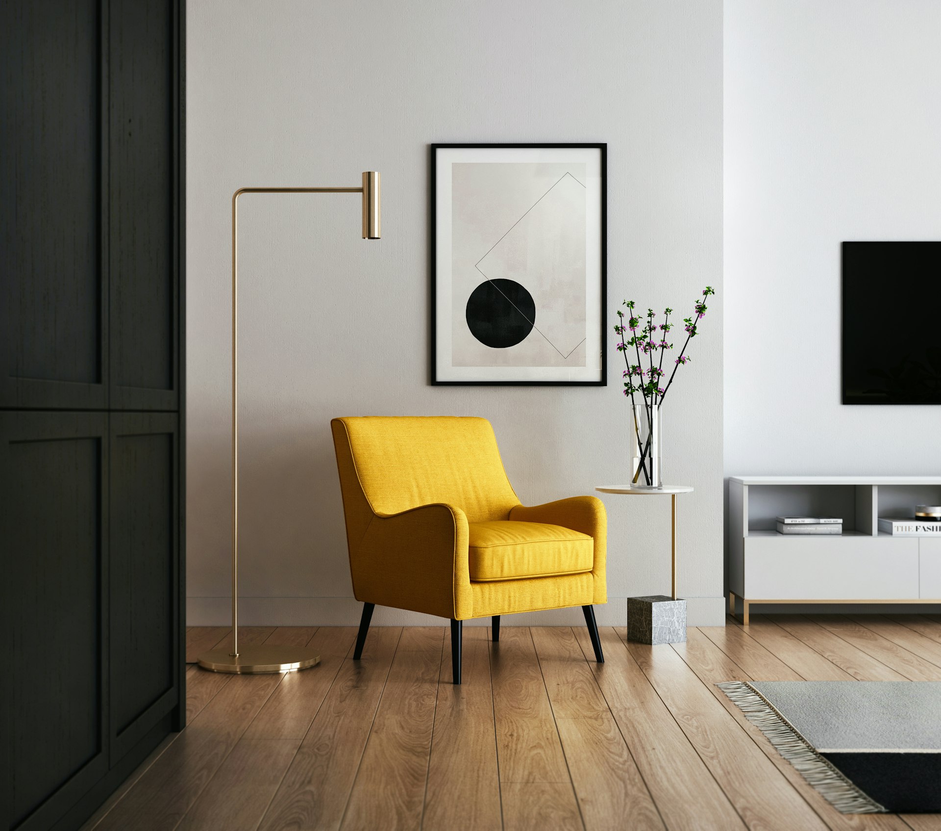 Helles, modernes Wohnzimmer – Immozeit Ankauf kümmert sich um Ihre Immobilie